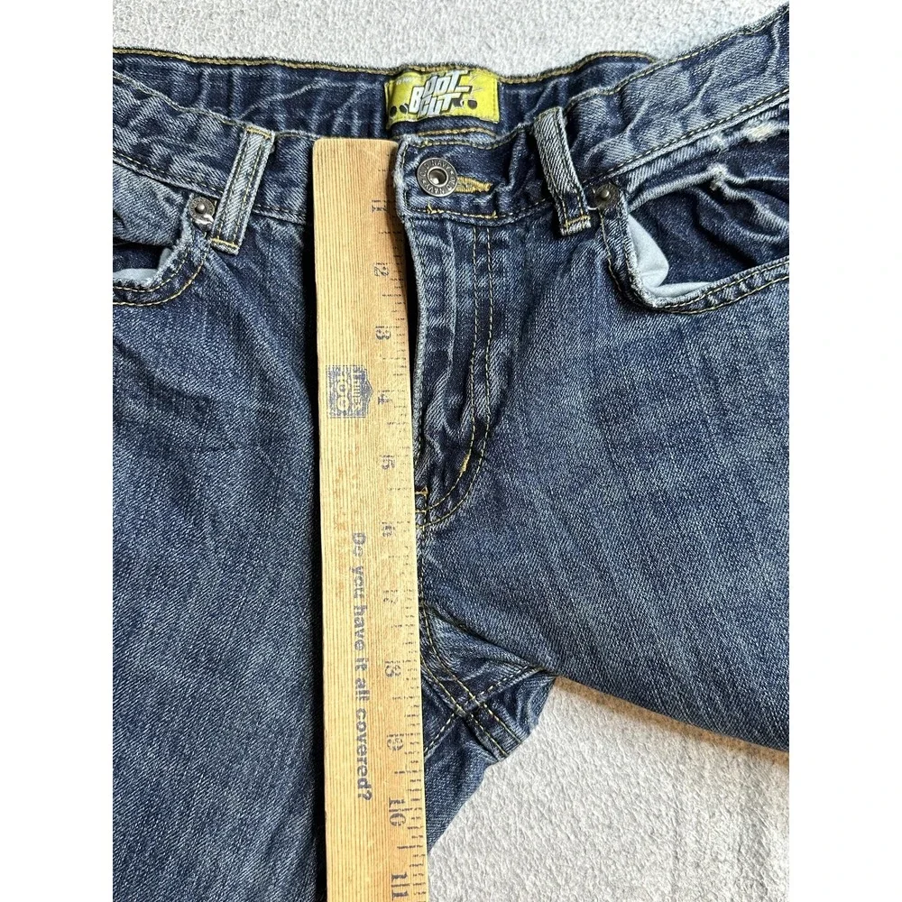 Old‎ Navy Bootcut Didley Jeans Boys 14 Regular 27x26 Blue Adjustable Waist Denim